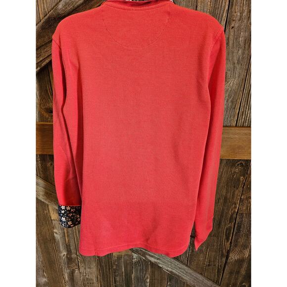 Orvis womens size L large hot pink 1/4 zip knit sweater pullover winter casual ^ - Picture 2 of 7